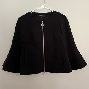 Ann Taylor Black Flared Sleeve Jacket